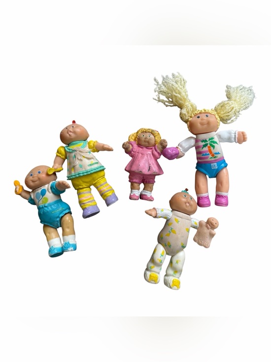 Cabbage Patch Kids Other - Lot of 5 Vintage Cabbage Patch Kids Mini Poseable PVC Figures 1984